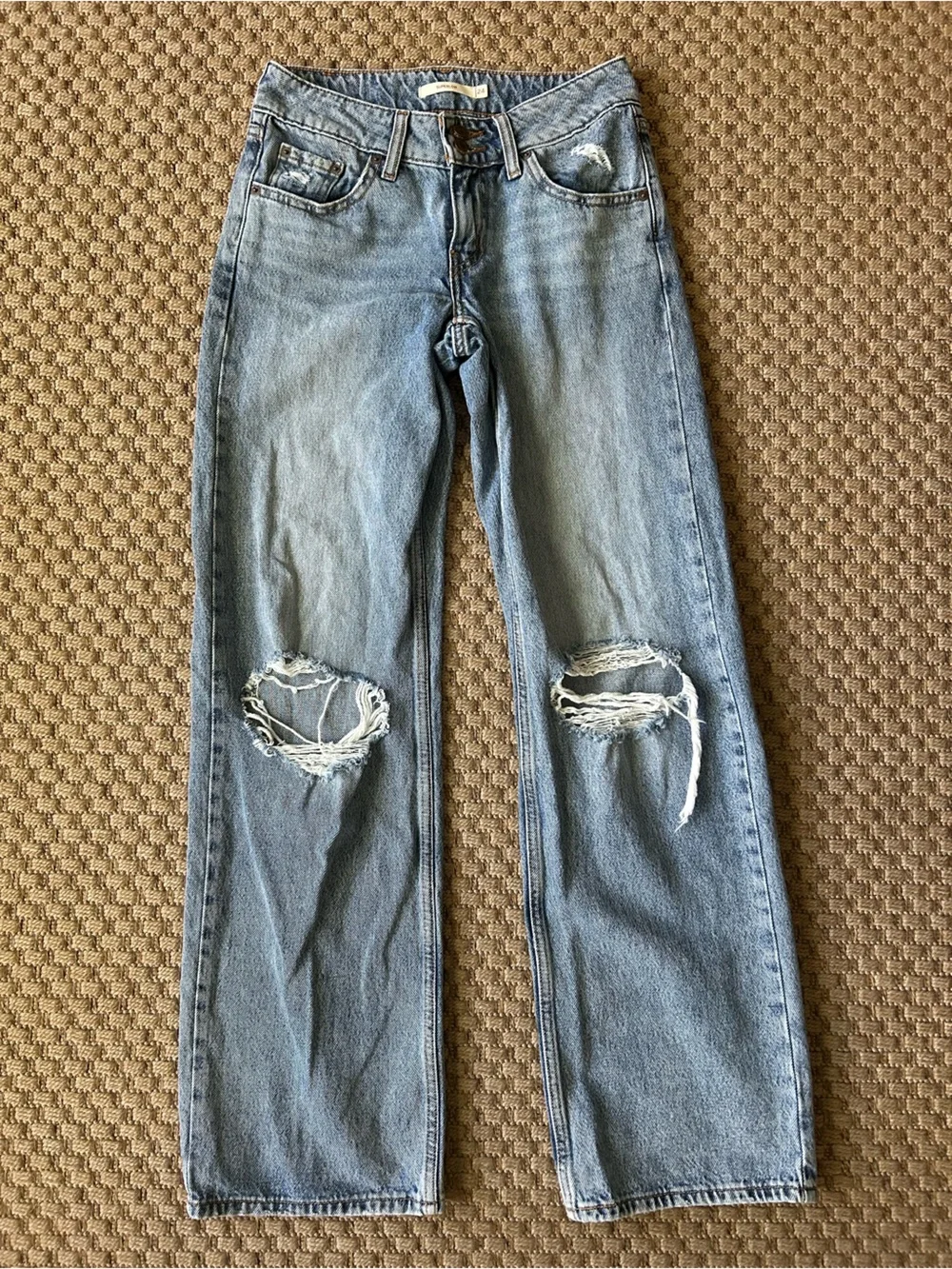 Levi’s Superlow Loose Wide-Leg Distressed Jeans Y2K inspired W24 L32